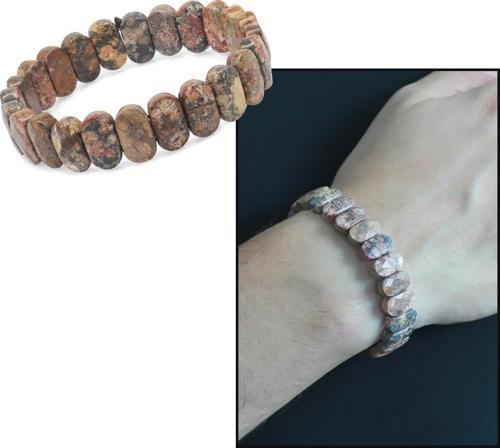 Renkli Jasper Doğaltaş Rolex Erkek Bileklik