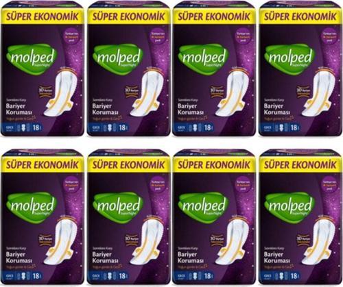 Supernight Hijyenik Ped Gece Süper Ekonomik 18'Li 8 Paket