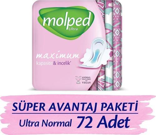 Ultra Hijyenik Ped Normal Süper Avantaj Paketi 72 Adet