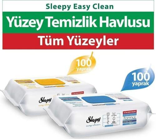 Easy Clean Arap Sabunu + Çamaşır Suyu Katkılı Yüzey Temizlik Havlusu 100+100(200 Yaprak)
