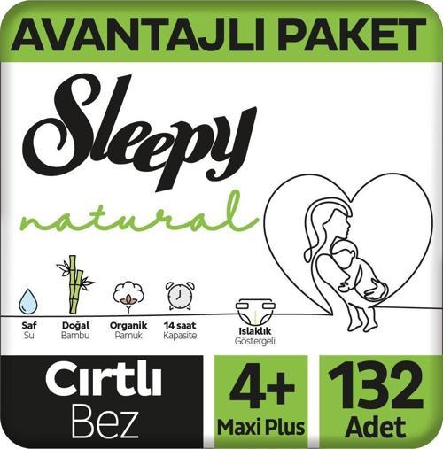 Natural Avantajlı Paket Bebek Bezi 4 Numara Maxi Plus 132 Adet