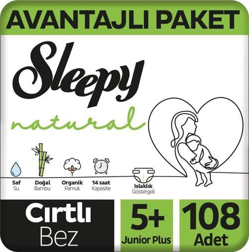 Natural Avantajlı Paket Bebek Bezi 5 Numara Junior Plus 108 Adet