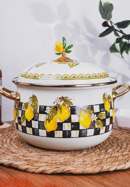 Emaye Tencere 20 Cm Linda Collection MİSS-9663-07