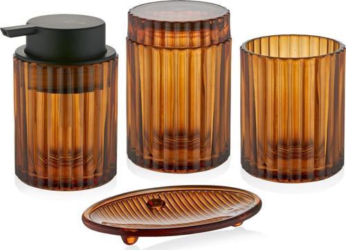 Vinka Banyo Seti 4 Parça Amber 300 ml BNY0032
