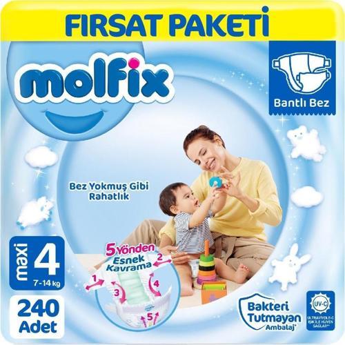 Bebek Bezi 4 Beden Fırsat Paketi 60x4 240 Adet
