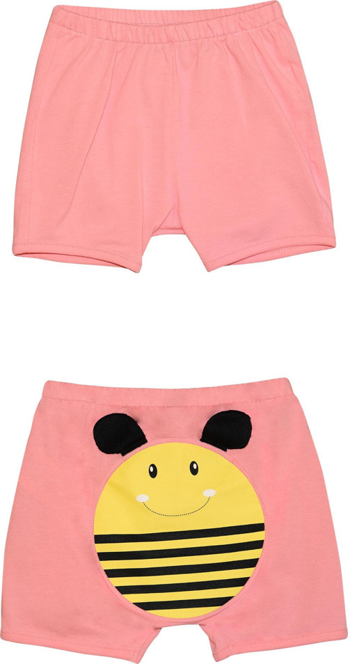 Somon Arı Baskılı Kız Çocuk Şort