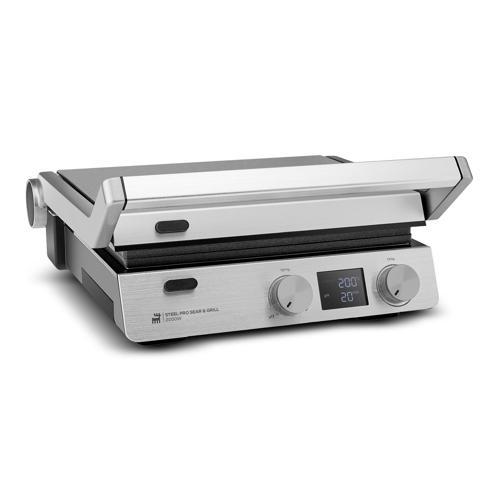 Compact Steel Pro Sear and Grill Inox 2007 Döküm Izgara ve Tost Makinesi 6 Dilim Kapasiteli