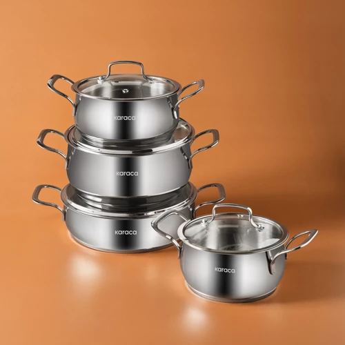 Arena 8 Parça Çelik Tencere Seti