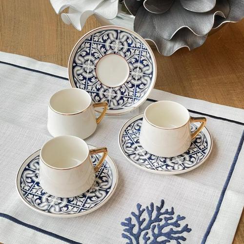 6 Kişilik Türk Kahve Fincan Takımı 90 ml