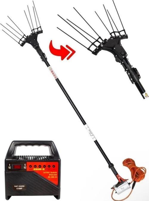 Teleskopik Uzatmalı Devir Ayarlı Sensörlü Zeytin Hasat Makinesı Akü Şarj Cihazı Hediye 10