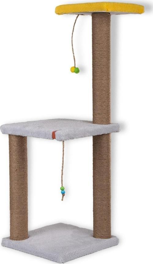 82 cm Gri Iki Katlı Kedi Tırmalama Tahtası Catnipli Tırmalama Tahtası