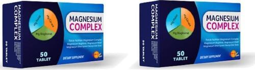 Magnesium Comp.50 Tb | 2 Adet-Malat-Sitrat-Bisglisinat