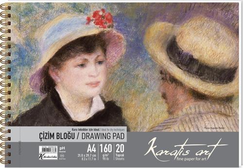 160Gr A4 20 Yp. Spiralli Çizim Blok