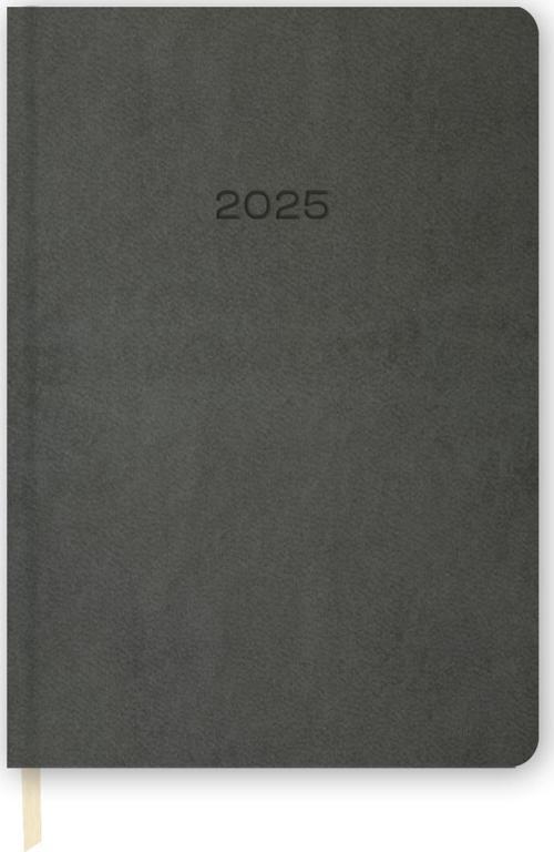 2025-14*20 Günlük Termo Deri Ajanda-Gri