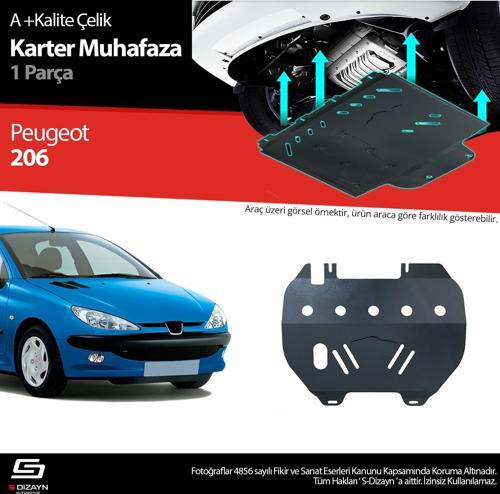 Peugeot 206 Çelik Karter Muhafaza Koruma 1998-2013 A+ Kalite