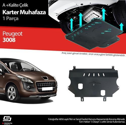 Peugeot 3008 Çelik Karter Muhafaza Koruma 2009-2016 A+ Kalite