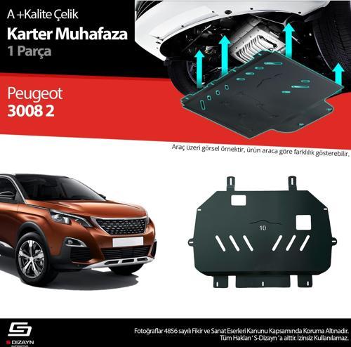 Peugeot 3008 Çelik Karter Muhafaza Koruma 2016-2023 A+ Kalite