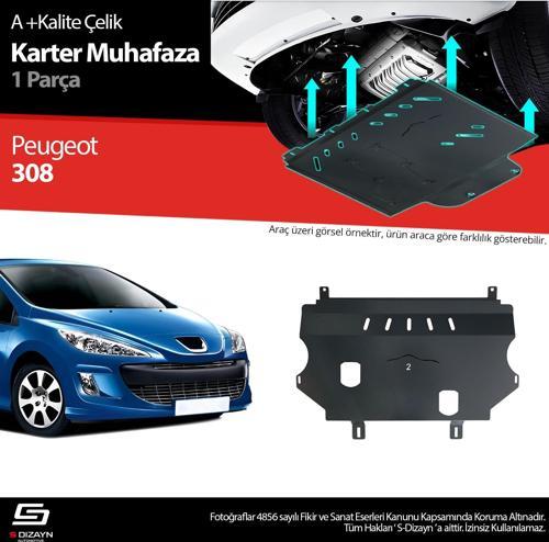 Peugeot 308 Çelik Karter Muhafaza Koruma 2007-2013 A+ Kalite