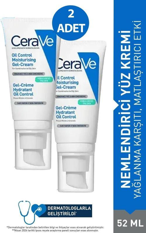 Yağlanma Karşıtı Nemlendirici Yüz Kremi 52 ml 2 Adet