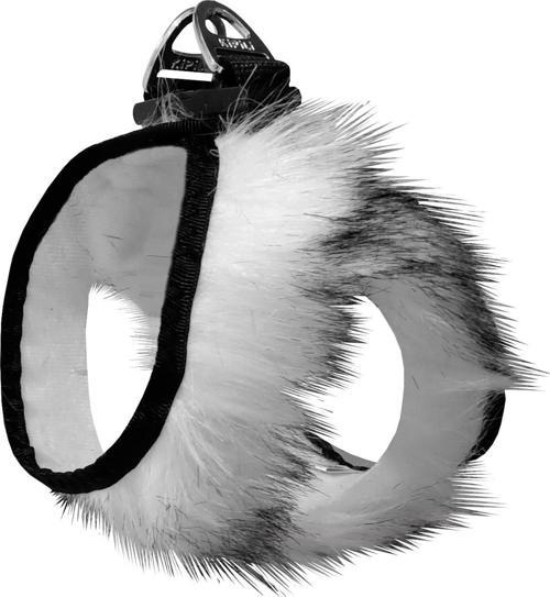 Üç Kilitli Peluş Kedi Köpek Göğüs Tasması 32-40 cm Medium Kırçıl