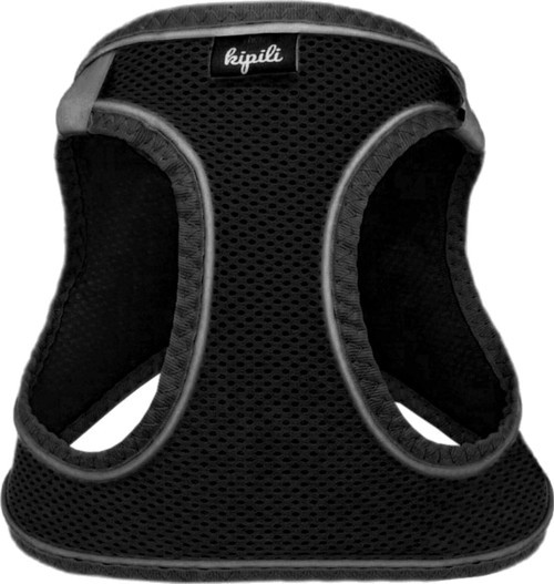 Üç Kilitli Sportif Kedi Köpek Göğüs Tasması 20-24 cm XXX-Small Siyah