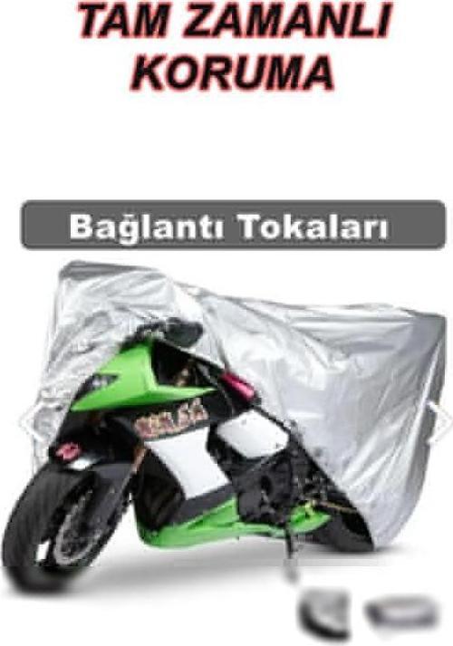 California Scooter Military Series Uyumlu Arka Çanta 4 Mevsim Koruyan Motosiklet Brandası Gri