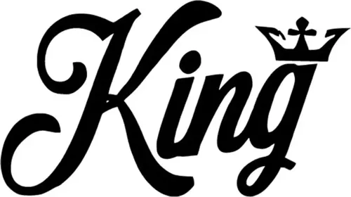King Tac Sticker Duvar Dekor Sticker 40 x 24 cm