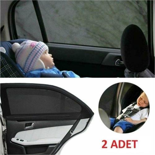 Peugeot Rifter Uyumlu Oto Arka Kapı Cam Güneşliği Sağ/Sol 2 Parça