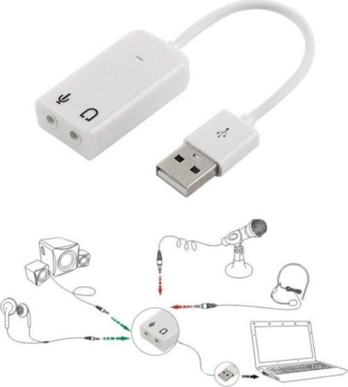 7.1 Kablolu Ses Kartı Notebook Pc Mac Apple Mac Uyumlu