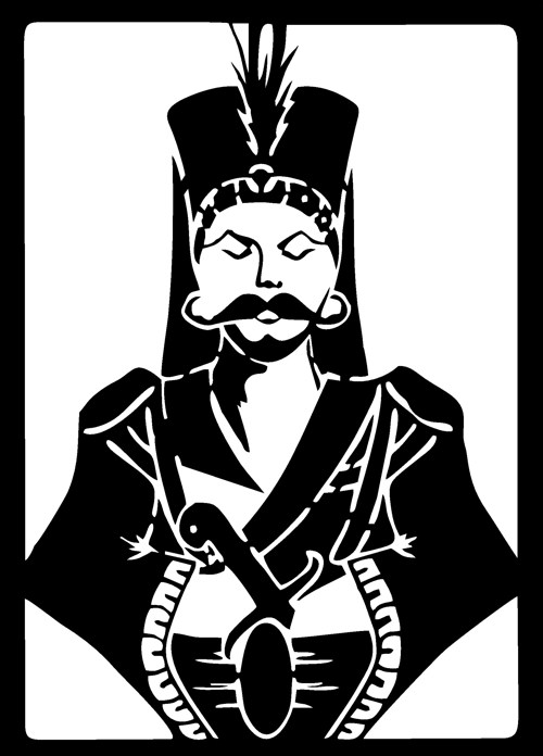 Yeniçeri Ağası Duvar Dekor Sticker 30 x 50 cm