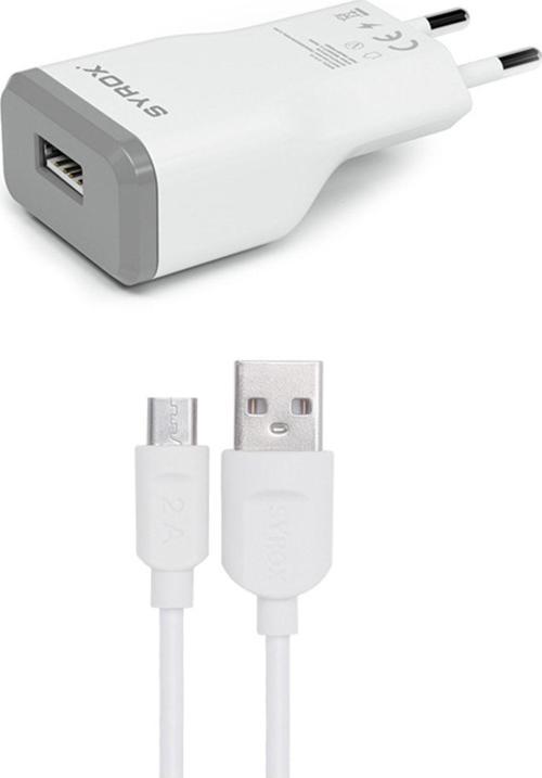  General Mobile Gm 5 Uyumlu Mikro Usb Girişli 2.0 Amper Şarj Aleti+kablo Şarj Cihazı - J15