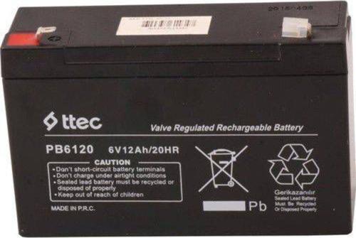 6v 12ah Akü 6v Volt 12ah Amper Bakımsız Kuru Akü Üretim=04. (6 Volt 12 Amper 6v12ah Akü)