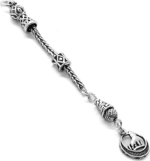 Bozkurt Tasarım Kalın Zincirli 925 Ayar Gümüş Püskül