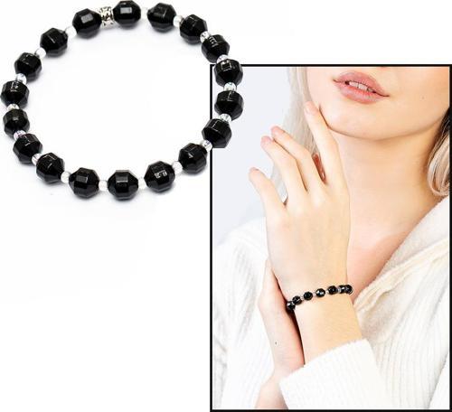 Faset Kesim Oniks Doğaltaş Kadın Bileklik