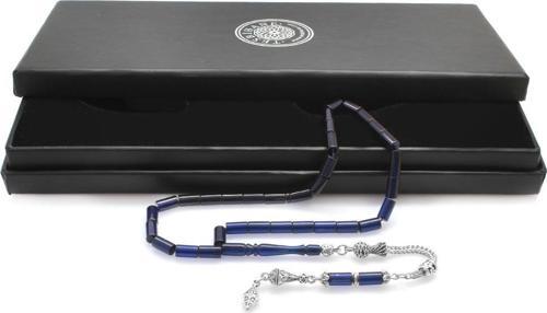 Kararmaz Metal Anadolu Desen Püsküllü Kesme Kesim Lacivert Sıkma Kehribar