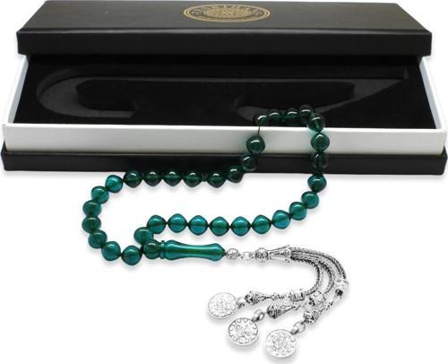 Kararmaz Metal Mecidiye Püsküllü İstanbul Kesim Turkuaz Ateş Kehribar Tesbih