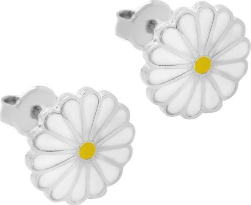 Papatya Tasarım Silver Renk 925 Ayar Gümüş Kadın Küpe