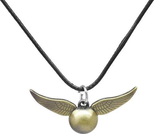 Snitch Tasarım Siyah İp Zincirli Eskitme Renk Pirinç Erkek Kolye