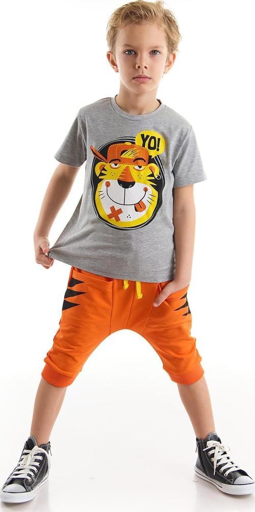 Yo Kaplan Erkek Çocuk T-shirt Kapri Şort Takım