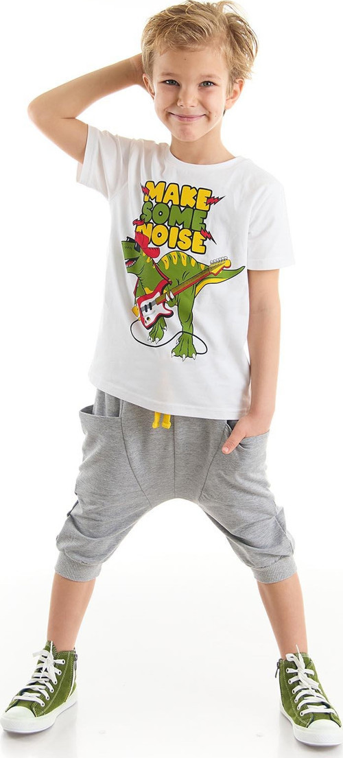 Noise Erkek Çocuk T-shirt Kapri Şort Takım