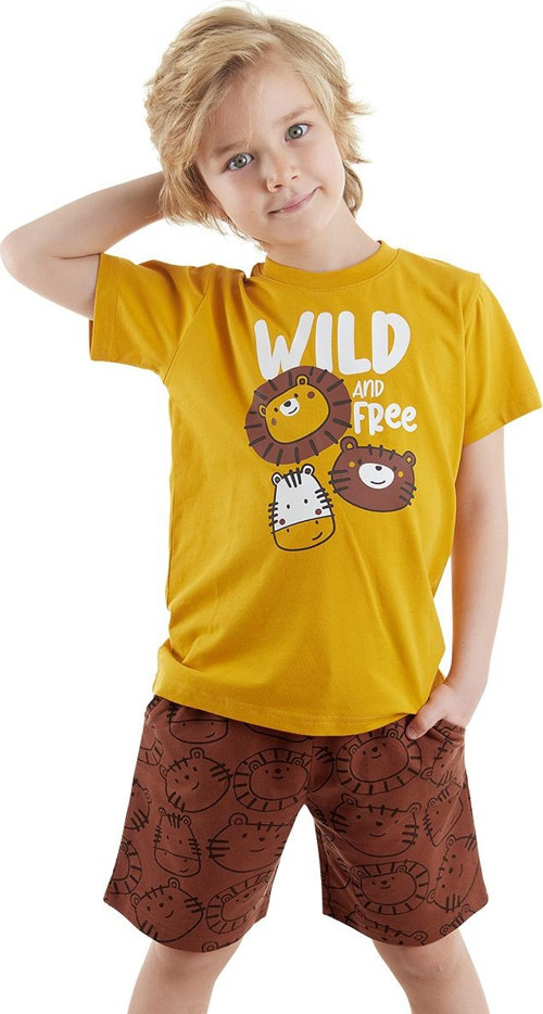 Wild Erkek Çocuk Yazlık T-shirt Şort Takım