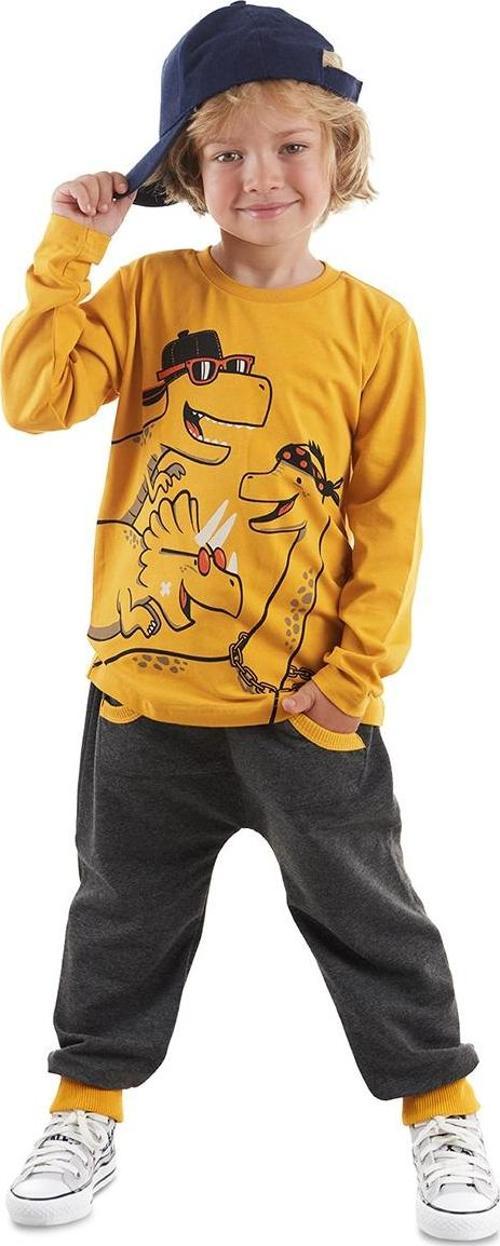 Cool Dinolar Erkek Çocuk T-shirt Eşofman Altı Takım
