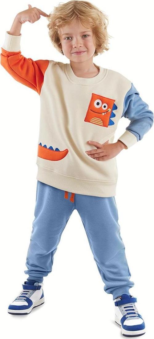 Dinozor Erkek Çocuk Renkli Eşofman Takım