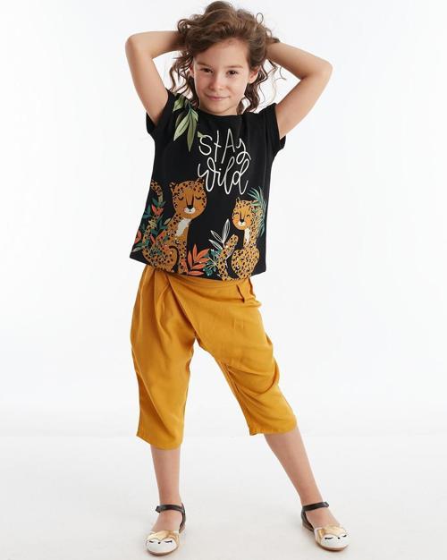 Stay Leo Kız Çocuk T-shirt Kapri Pantolon Takım