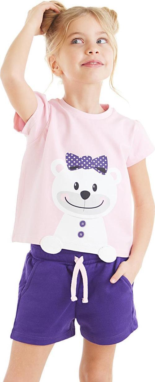 Ayıcık Kız Çocuk T-shirt Şort Takım