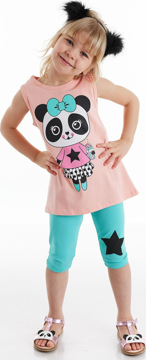 Panda Star Kız Çocuk T-shirt Tayt Takım