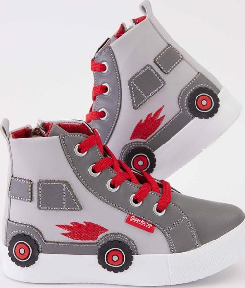 Araba Erkek Çocuk Gri Sneakers Spor Ayakkabı