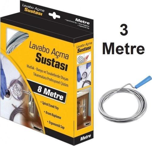 Lavabo Açma Sustası Gider Açıcı Spiral 3 mt.