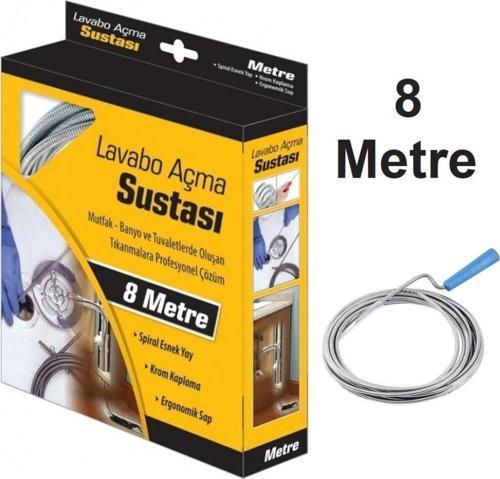 Lavabo Açma Sustası Gider Açıcı Spiral 8 mt.