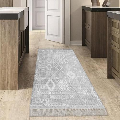 Kaymaz Taban Djt Mutfak Halısı Star Pamuk Saçaklı İskandinav F5137